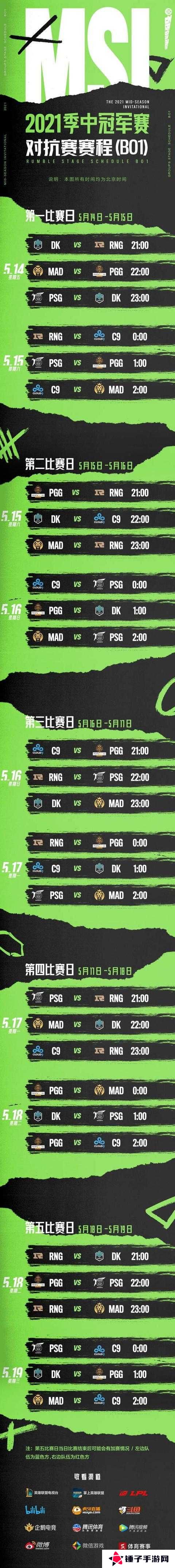 英雄联盟2021MSI赛程赛制及分组情况介绍