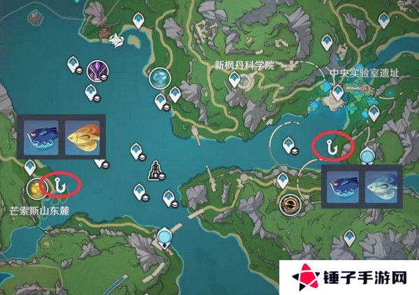 原神灰河渡手钓鱼地点分布图 灰河渡手精炼材料钓鱼点位攻略[多图]图片8