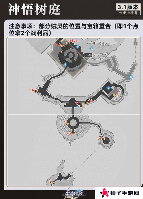崩坏星穹铁道永夜呓语密林神悟树庭宝箱收集攻略 永夜呓语密林神悟树庭收集宝箱大全[多图]图片2