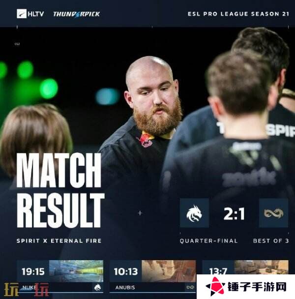 EPLS21淘汰赛首日赛果！Spirit和MOUZ晋级四强