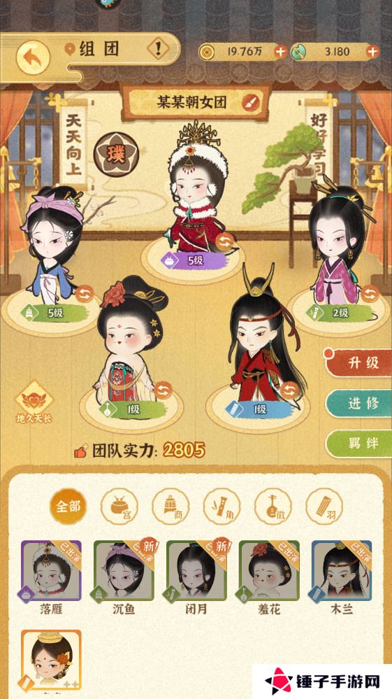 某某朝的女子乐坊怎么更换出演人物？