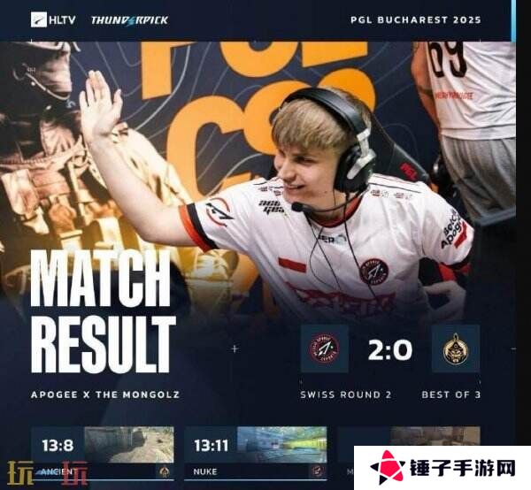 CS2 PGL布加勒斯特第二日赛果！3DMAX进入2-0组！