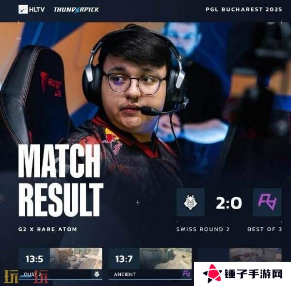 CS2 PGL布加勒斯特第二日赛果！3DMAX进入2-0组！